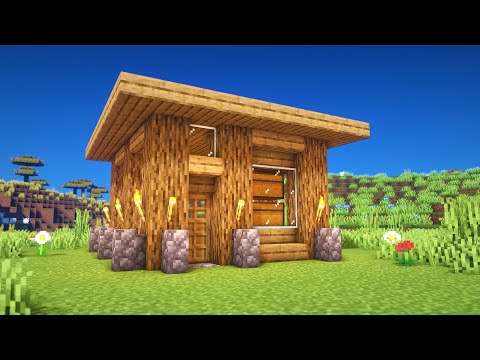 Minecraft: How to Build an Oak Survival House | Tutorial