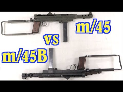 Swedish K Comparison: Model m/45 v m/45B