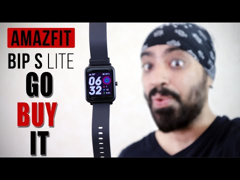 Amazfit BIP S Lite mit Apple Watch Face | 30 Tage Akkulaufzeit | Budget-Smartwatch