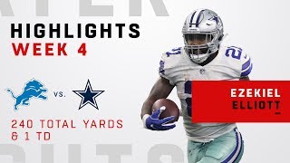Ezekiel Elliott&#39;s Insane Game w/ 240 Total Yards!