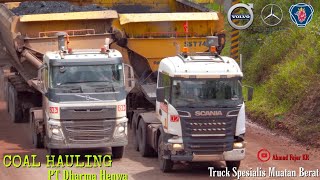 Download lagu ADU KEKUATAN MUATAN 180 TON, DITARIK SCANIA R580, VOLVO 610, MERCY 4054, PT DHARMA HENWA mp3