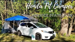 HONDA FIT/JAZZ CAMPER - Merrick State Park Wisconsin - (Bring A Kayak) #HondaFit4Adventure