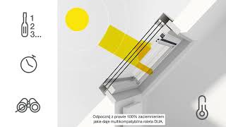 Roleta zewnętrzna solarna zaciemniająca SSR M8A 78x140 RoofLITE+ (Foto 0)