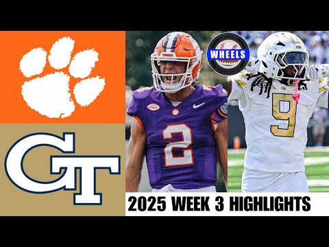 #12 Clemson vs Georgia Tech (INCREDIBLE!) | Week 3 | 2025 College Football Highlights
