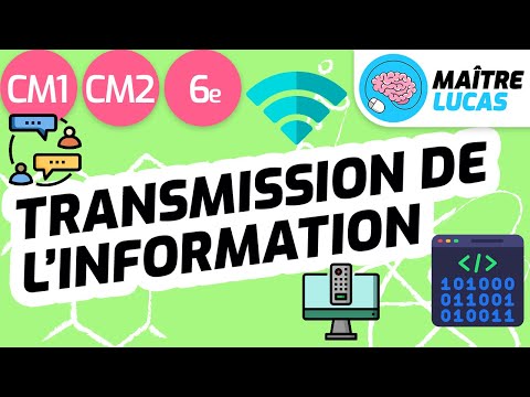 Signal et information - Transmission de l'information - Communication Cm1 - CM2 - Cycle 3 - Sciences
