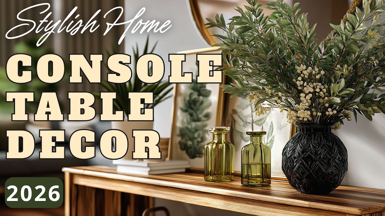 Console Table Decor Ideas for a Stylish Home 2026 | Elegant Styling Tips