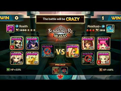 PinkRoid vs Rosith. SWC2021 EUROPE CUP Quarterfinals (BO5) - Summoners War