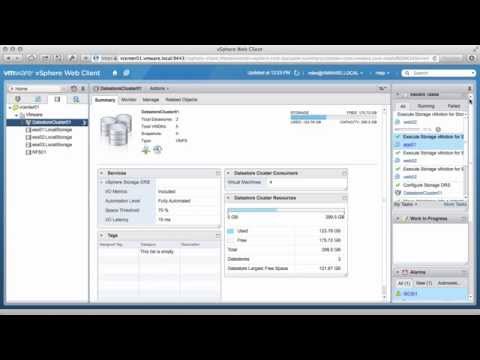 Creating a Datastore Cluster with Storage DRS (vSOM)