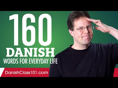 160 Danish Words for Everyday Life - Basic Vocabulary #8