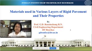 Webinar on “Materials used in Various Layers of Rigid Pavement and their Properties”