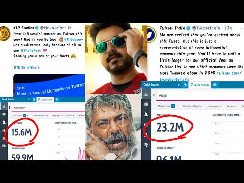 Bigil Vs Viswasam - Top Hashtag in Twitter 2019 | Twitter india Reply to Fake List