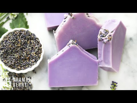 How to Make Natural Lavender Soap - Recipe for...