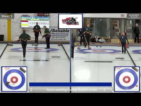 Cole Adams vs. Evan van Amsterdam - SEMIS - Curling Alberta Mixed Provincial Championship