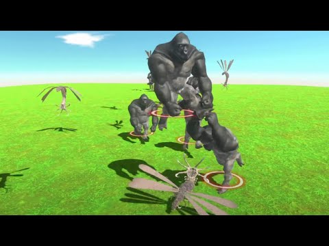 Alien Exotica VS Mutant Primates ALL UNITS Fight Battle ARBS | Animal Revolt Battle Simulator