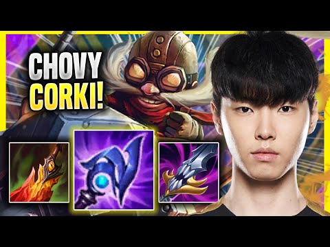 CHOVY DESTROYING WITH CORKI! - GEN Chovy Plays Corki MID vs Galio! | Season 2022