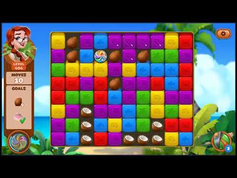 Lost Island Blast Adventure Level 404 - NO BOOSTERS 🏝️ | SKILLGAMING ✔️