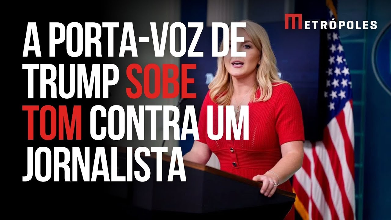 Porta-voz do governo Trump ataca repórter por pergunta sobre operações do ICE