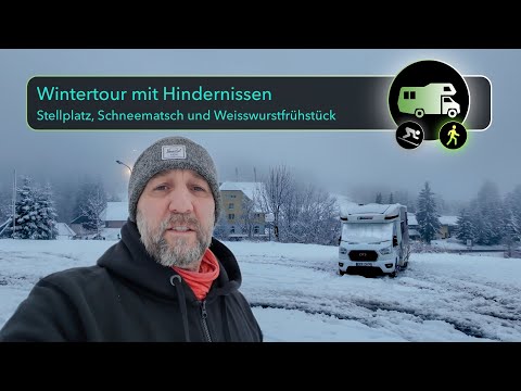 Schneetripp mit Hindernissen und Weißwurst Frühstück. Winter Abenteuer Wohnmobil im Schwarzwald