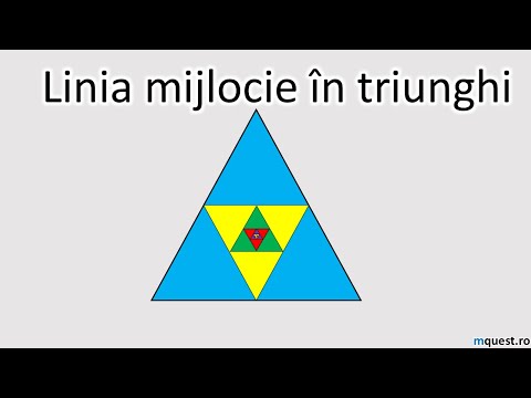 Linia mijlocie în triunghi, clasa a VII-a