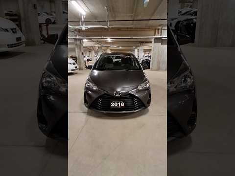 2018 Toyota Yaris Hatchback 5dr LE Manual in Gray for sale at North London Toyota in London, ON