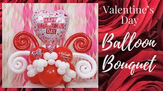 DIY Valentine's Day Balloon Bouquet/How to make Balloon Bouquet for Valentine's Day/Balloon Tutorial