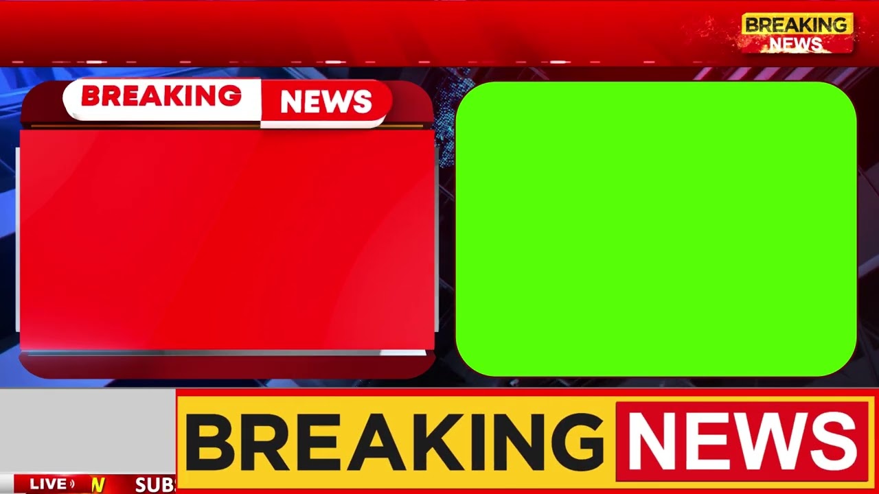 Breaking news green screen