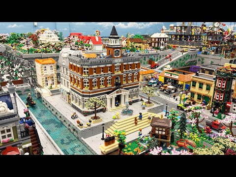 LEGO Town Hall Double Corner Expansion COMPLETE!