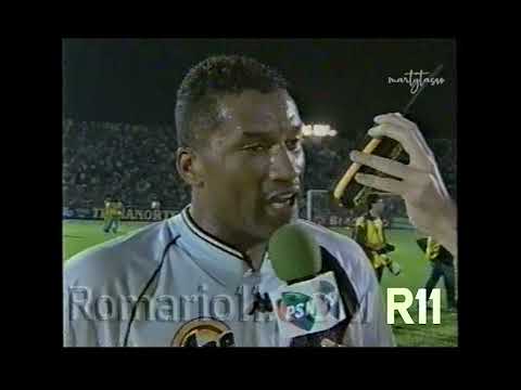 20-12-00 Palmeiras 3 x 4 Vasco da Gama - Copa Mercosul 2000 - Romário dedica seus gols as crianças