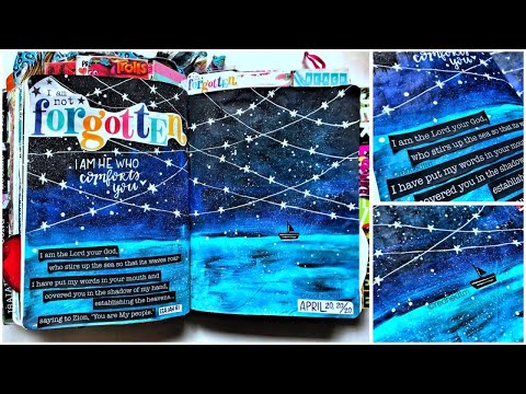 BIBLE ART JOURNAL Process: "I Am Not Forgotten" with Illustrated Faith Arise Kit