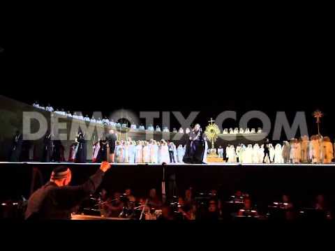 The Israeli Opera Performs Dress Rehearsal of 'Tosca' in Masada