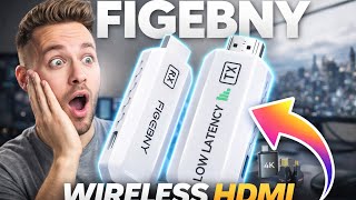 FIGEBNY WIRELESS HDMI TRANSMITTER AND RECEIVER | STREAM SEAMLESSLY with EASE AND EFFICIENCY...