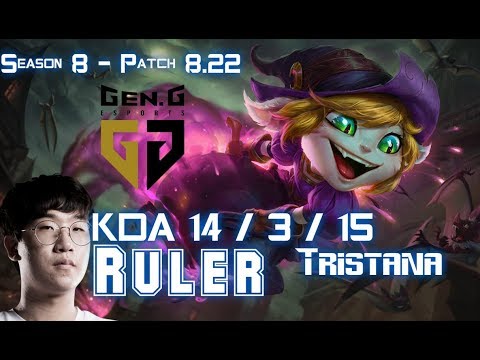 GEN Ruler TRISTANA vs MISS FORTUNE ADC - Patch 8.22 KR Ranked