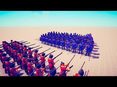 100 RANGED UNITS  VS 100 HOPLITE  | Totally Accurate Battle Simulator |TABS