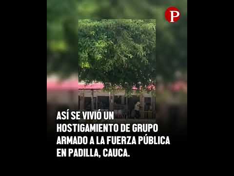 Hostigamiento de grupo armado a fuerza pública en Padilla, Cauca