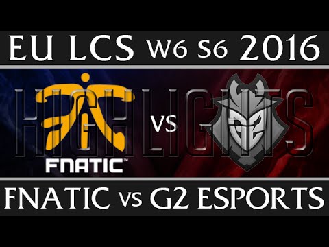 Fnatic vs G2 Esports | Highlights EU LCS W6D1 2016 Spring S6 | FNC vs G2 Week 6