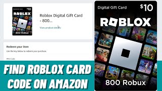 How to FIND ROBLOX GIFT CARD CODE When Bought on Amazon (Find Robux Code 2024)