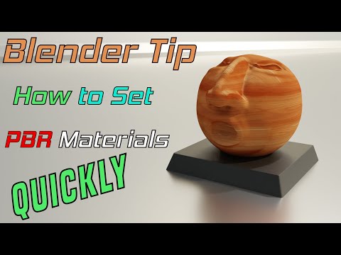 Blender 2.82 Tip How To Set PBR Materials Quickly Without Figuring Out Nodes