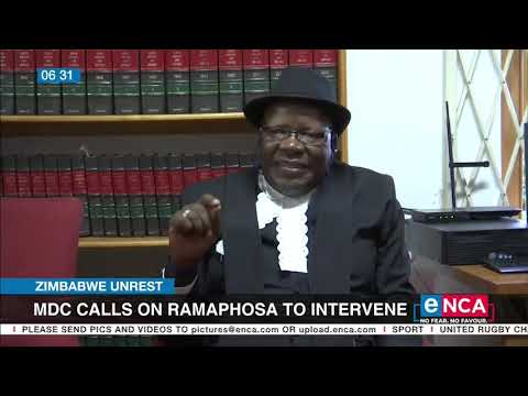 Zimbabwe violence MDC calls on Ramaphosa to intervene