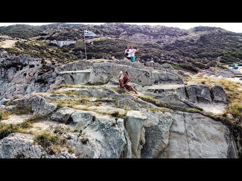 Drone view, DJMini2, Sithonia, Hawaii Beach bar, Greece