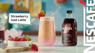 Nescafé Strawberry Iced Latte with NESCAFÉ Espresso Concentrate