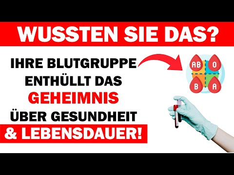 Senioren sollten es wissen: Was Ihre Blutgruppe über Ihre Gesundheit und Ihr Leben verrät!