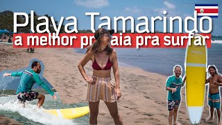 TODO MUNDO APRENDE A SURFAR NESSA PRAIA | Playa Tamarindo, a praia dos gringos na Costa Rica