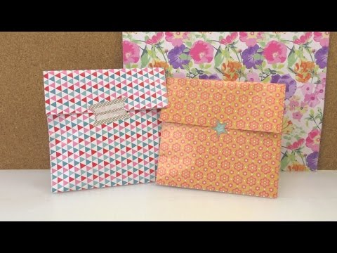 Gift wrapping in 1 minute - cute paper bag for little things - for mother, best friend