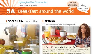 English File Beginner Students book 3rd edition 5A 2.26-2.33 2.30#trending #english #breakfast #food