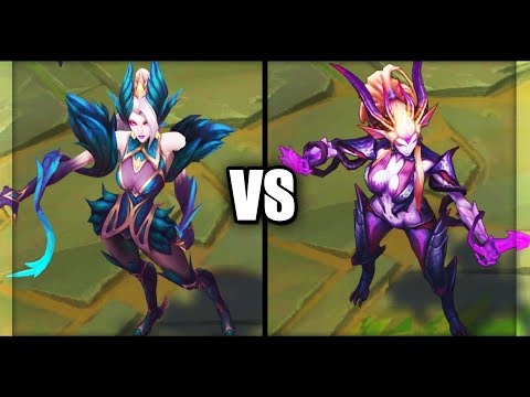 Coven Zyra vs Dragon Sorceress Zyra Epic Skins Comparison (League of Legends)