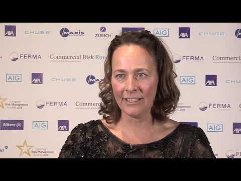 Preview image for our video : A passion for risk management: Annemarie Schouw , Risk and Insurance Manager for Tata Steel Europe wins Lifetime Achievement Award 2018