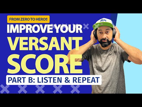 Improve Your Versant Score!! Master Part B: Listen & Repeat. English Test Taking Tips!!! 💪🚀