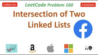 YouTube video 'Intersection of Two Linked Lists | LeetCode 160 | List | Facebook Amazon Microsoft'