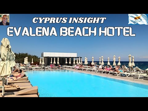 Evalena Beach Hotel, Protaras Cyprus - FULL TOUR INCLUDING ROOM