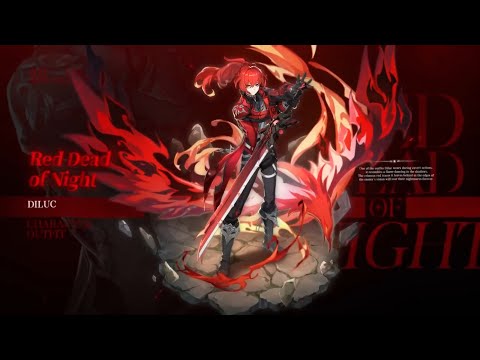 Diluc new skin style animations genshin impact